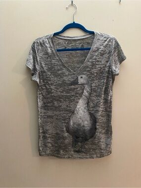 L.O.L. Vintage Heathered Gray Goose Graphic Tee
